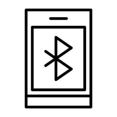 Bluetooth Web simgesi basit illüstrasyon 