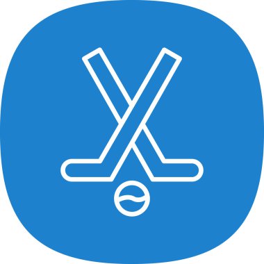 Modern Hokey simgesinin vektör çizimi                          