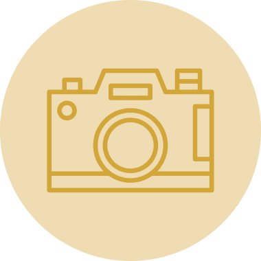 Kamera. Web simgesi basit illüstrasyon