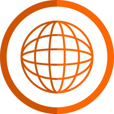 Küresel simge vektör illüstrasyonu