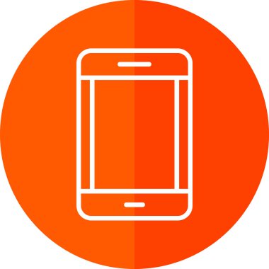 akıllı telefon simgesi, vektör illüstrasyonu basit tasarım