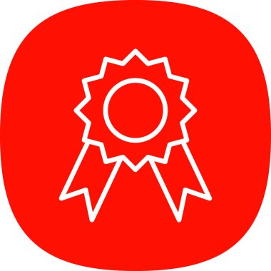 Madalya Web simgesi basit illüstrasyon 