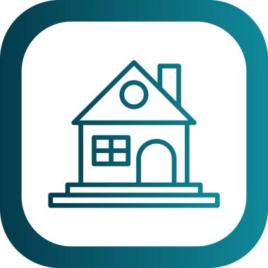 ev simgesi modern basit illüstrasyon