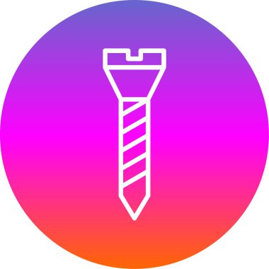 vector illustration of screw tool icon 