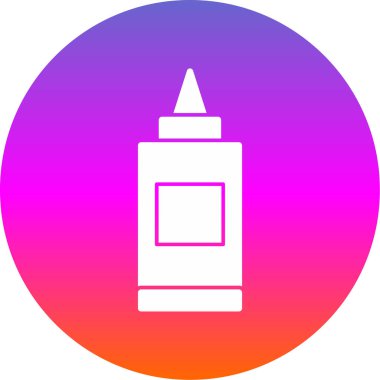 Yapıştırıcı web simgesi, basit vektör illüstrasyonu