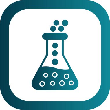 Laboratuvar cam şişe izole edilmiş vektör illüstrasyon grafik tasarımı                      