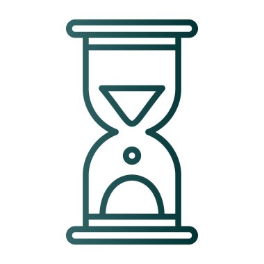 Kum saati. Basit web simgesi tasarımı. Vektör illüstrasyonu 