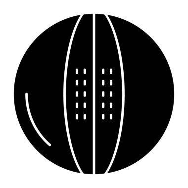 Modern b 'nin vektör illüstrasyonunda topun eksik simgesi