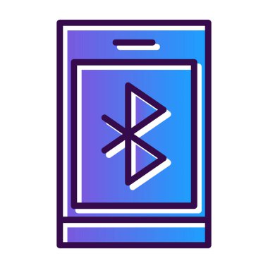 Bluetooth Web simgesi basit illüstrasyon 