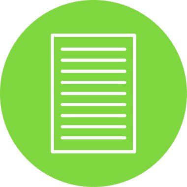 belge simgesi, vektör illüstrasyonu basit tasarım