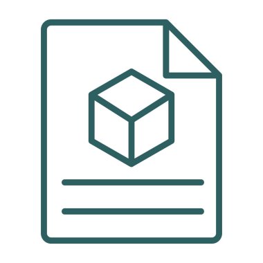 Belge simgesinin vektör illüstrasyonu