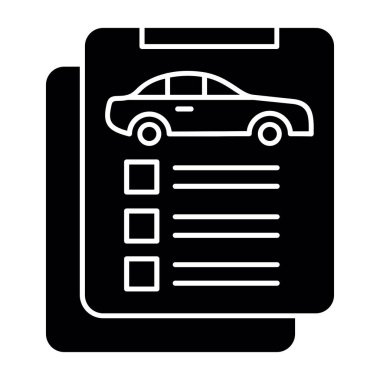 belge simgesi, vektör illüstrasyonu basit tasarım