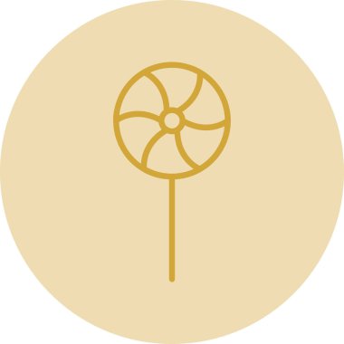 Lolipop modern simgesinin vektör çizimi          