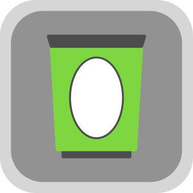 Dustbin web  icon. vector illustration.