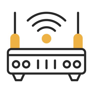 wifi internet yönlendirici vektör çizimi 