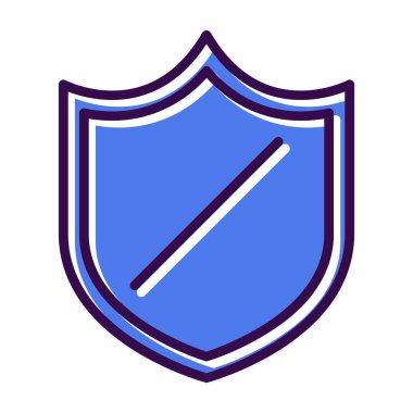 kalkan simgesi web basit illüstrasyon