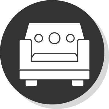 Kanepe. Web simgesi basit tasarım