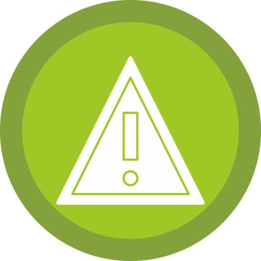 warning sign. web icon simple illustration