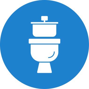 Tuvalet. Web simgesi basit illüstrasyon 