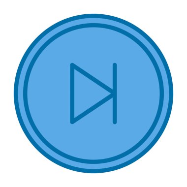 Düz Skip. Web simgesi basit illüstrasyon