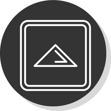 Eğilim biçimi izole edilmiş arkaplanda ok simgesi