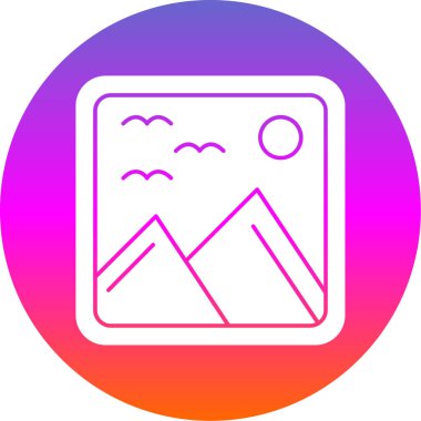 resim simgesi, vektör illüstrasyonu basit tasarım