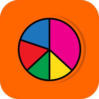 pasta grafiği vektör çizim