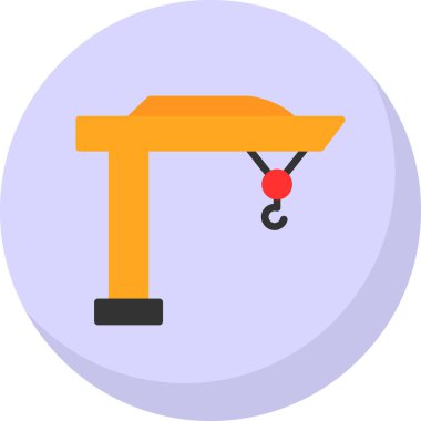 İnşaat vinç simge vektör çizim