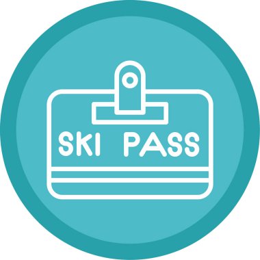 Kayak kartı. Web simgesi basit illüstrasyon         