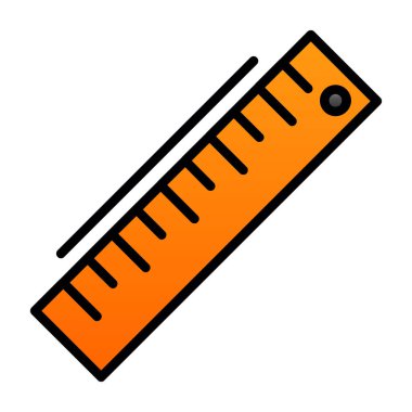 ruler icon, vector illustration simple design