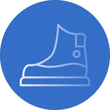 Kar çizmesi simgesi, vektör illüstrasyonu