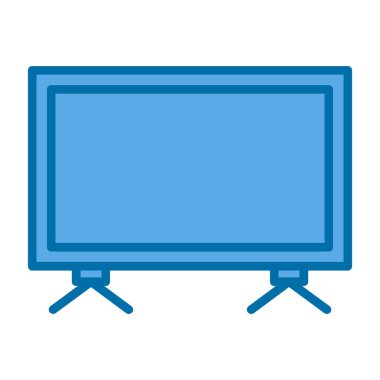 Televizyon. Web simgesi basit illüstrasyon