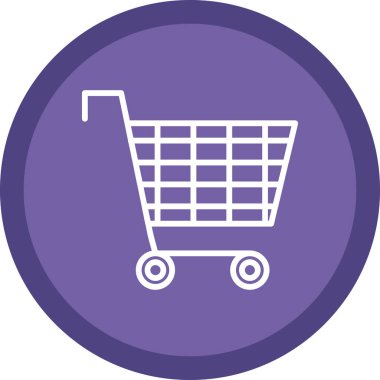 Alışveriş arabası ikonu. vektör illüstrasyonu                     