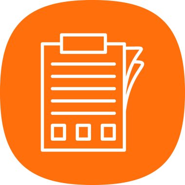 belge simgesi, vektör illüstrasyonu basit tasarım