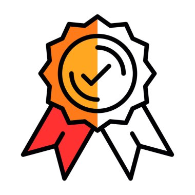 Rozet. Web simgesi basit illüstrasyon