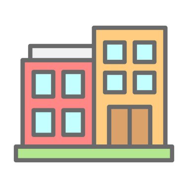 modern yapı web simgesi, vektör illüstrasyonu