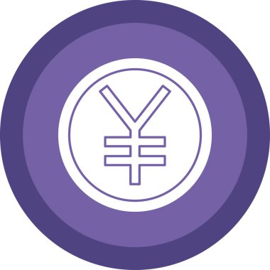 Para birimi. Web simgesi basit illüstrasyon