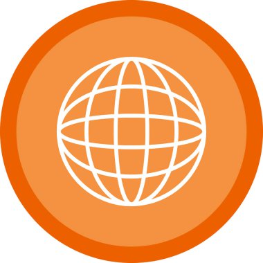 Küresel simge vektör illüstrasyonu