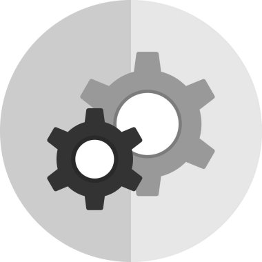 Gears'ı satırı vektör simgesi 