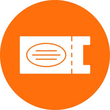 bilet ikonu vektör illüstrasyonu