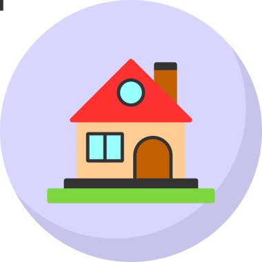 ev simgesi modern basit illüstrasyon