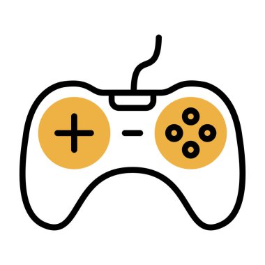 oyun konsolu simgesi, vektör illüstrasyonu, Dijital oyun sembolü 