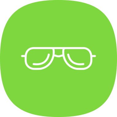 Güneş gözlüklerinin vektör illüstrasyonu modern grafik simgesi                       