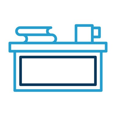 Ofis simgesi vektör illüstrasyonu