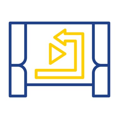 video kamera ikonu vektör illüstrasyonu