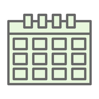 Takvim simgesi, vektör çizimi