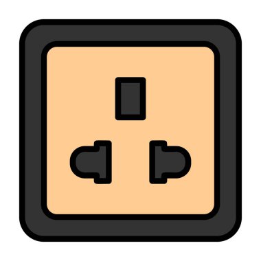 pil vektörü düz renk simgesi