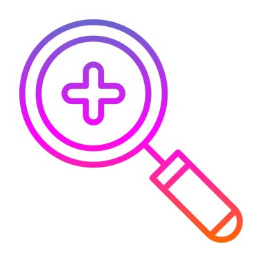 Büyüteç simgesini yakınlaştır. vektör illüstrasyonu