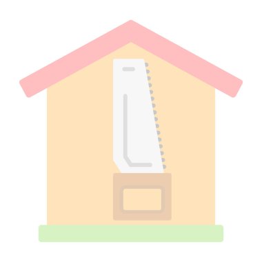 Ev Onarımı Web simgesi vektör illüstrasyonu