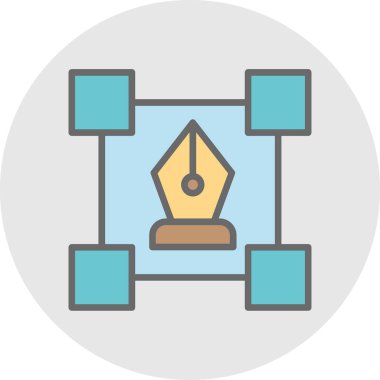 Seo simgesinin vektör simgesi, web konsepti